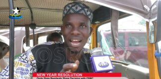Òndó state residents share their New Year resolutions with OSRC