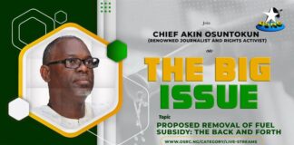 OSRC TV ll THE BIG ISSUE ll PROPOSED REMOVAL OF FUEL SUBSIDY: THE BACK AND FORTH ll 28TH JAN. 2022