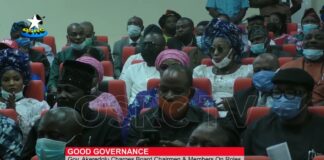 Gov. Akeredolu charges board Chairmen and Members on Good Governance