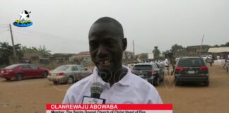 Reconciliation with God: Saints gospel church of Christ rivets attention