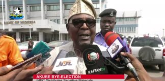 INEC distributes sensitive materials for Akure by-election