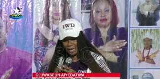 Achieving gender parity: Akeredolu’s wife urges women to unite