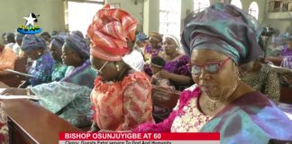 Bishop Osunjuyigbe at 60:clergy,guests extol service to God and humanity.
