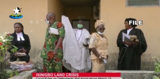 Court Adjourns Isinigbo Land Dispute till March 15 to rule on bail Applications