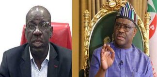 Obaseki to Wike: PDP is not your personal property, Edo cannot be procured