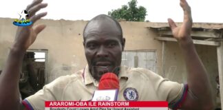 Residents count losses as rainstorm wrecks havoc in Ondo community