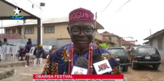Isinkan community celebrates Ọbariṣa Festival with pomp and pageantry