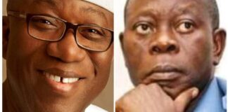 Ahead APC Primaries: Former National Chairman, Oshiomole takes swipe on Ekiti Governor, Kayode Fayemi.