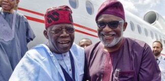 Breaking……..2023 politics:Apc flag bearer, Tinubu Appoints Governor Akeredolu southwest campaign coordinator.
