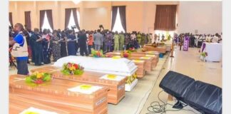 OWO KILLING: Sad moments as funeral Mass gets underway for victims Of Owo Church Attack