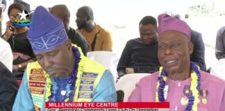 Akeredolu commends Lions Club for upgrading Millennium Eye Centre