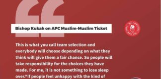 Breaking!!! Apc’s Muslim-Muslim ticket: Bishop kukah breaks silence.