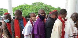 Happening now!!! Same faith Ticket: Bishops, Pastors ignore CAN, attend Unveiling of Shettima in Abuja.