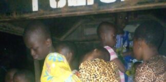 Happening now…..Over twenty children rescued from church underground in ondo.