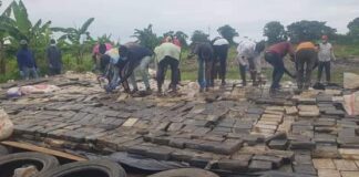 Breaking… illicit drugs: NDLEA destroys 1.8 tons of cocaine.