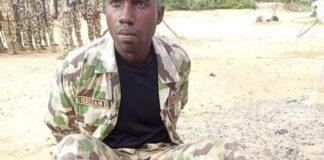 Breaking……War against insurgency:soldier supplying ammunition to bandits nabbed.