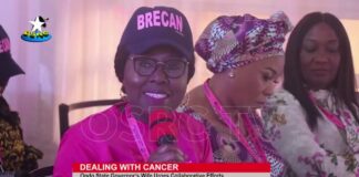Ondo State Governor’s Wife urges Collaborative Efforts to Combat Cancer