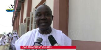C&S Movement Church Akure District Gets New Chairman