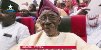 Gov. Akeredolu swears in chief judge, JSC members