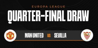 UEL Last 8 Draw: Man Utd vs Sevilla, Juventus vs Sporting Lisbon