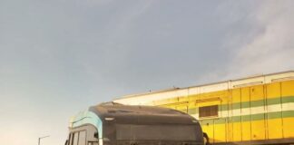 PHOTOS: Train Crushes Lagos Govt Staff Bus At Ikeja