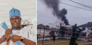 Fire guts Ooni’s Palace
