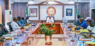 GOVERNOR AKEREDOLU PRESIDES OVER EXCO MEETING