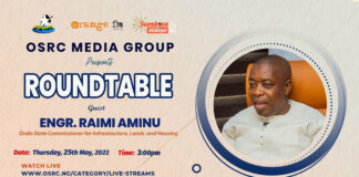 OSRC’s Roundtable analyses challenges and success of infrastructure development in Ondo State