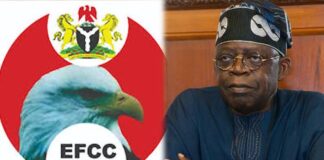 Tinubu takes briefing from EFCC Chairman