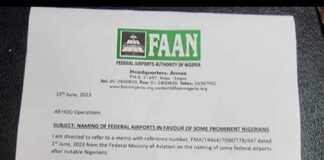 Tinubu renames Airports after Buhari, others