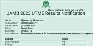 EJIKEME JOY MMESOME: WE HAVE NEVER BEEN PROVEN WRONG – JAMB