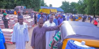 Fuel Subsidy: Zulum shares food to 2,000 households in Mafoni