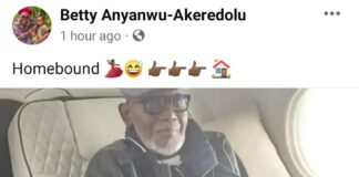 Gov. Akeredolu returns from medical vacation