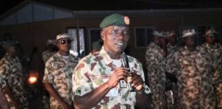 Lagbaja On Assessment tour of military cantonment in Borno, Directs immediate enrollment of personnel, families in NHI