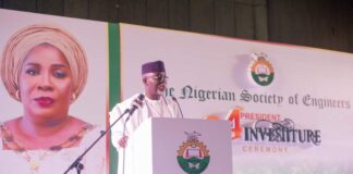 GOVERNOR AIYEDATIWA HAILS ENGINEERS’ CONTRIBUTIONS TO NATION-BUILDING, AS NSE INSTALLS FIRST FEMALE PREESIDENT
