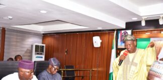 Don’t dwell on the past, Ganduje begs Jimoh Ibrahim, Oke, others