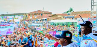 Ondo 2024: Gov. Aiyedatiwa campaigns in Ore as APC holds Southern Senatorial Rally