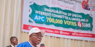 Ondo; Cmte Targets 700,000 Votes for APC, as Aiyedatiwa Harps on House-to-House Campaign