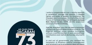 Gov. Aiyedatiwa celebrates President Tinubu at 73