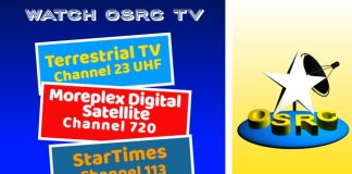 GOVERNOR AIYEDATIWA’S VISION FOR MEDIA EXCELLENCE TAKES A GIANT LEAP FORWARD: OSRC TELEVISION SIGNALS NOW ONBOARD MOREPLEX DIGITAL SATELLITE PLATFORM, CHANNEL 720, WITH BROADCAST ON STARTIMES AND UPCOMING ON DSTV AND GOTV
