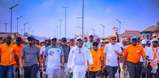 Ondo at 50: Gov. Aiyedatiwa leads 5km health walk in Akure